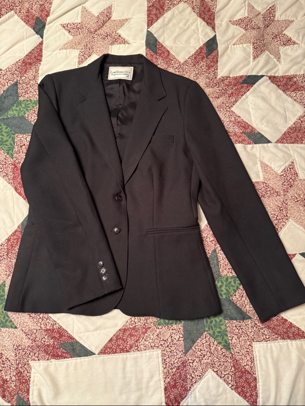 Levi Strauss & Co. classic Black Tailored Two-Button Jacket
